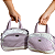 Kit Bolsa Maternidade Lilás 2 Peças, Grande + Pequena - Imagem 1