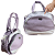 Kit Bolsa Maternidade Lilás 2 Peças, Grande + Pequena - Imagem 5