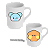 Jogo de Xícaras de Café K-pop 6 Peças Porcelana Branca 50ml Presente - Imagem 7