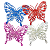 Kit 24 Borboletas Decorativas para Placa Verde Folhagem - Imagem 6