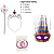 Kit Carnaval Feminino - Coroa, Máscara, Varinha e Acessórios - Imagem 2