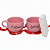 Kit com 2 Xícaras rosa p/ presente romantico namorados I Love You - Imagem 6