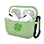 Capa Case Para AirPods Pro 3 verde, Silicone Reforçado - Trevo da sorte - Imagem 1