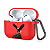 Capa Case  p/ AirPods Pro 2 vermelho - Silicone Personalizado Gavião - Imagem 1