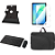 kit Premium p/ Tablet Samsung S10 FE+Pelicula de vidro+teclado e mouse+bolsa - Imagem 1