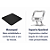 Kit completo p/ Tablet Samsung Galaxy tab S10 fe 10.9 Pelicula Bolsa - Imagem 9