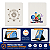 Kit Capa Giratória p/ Tablet Samsung A11 8.7 Branco+Película - Imagem 10