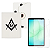 Kit Capa Giratória p/ Tablet Samsung A11 8.7 Branco+Película - Imagem 1