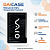 Kit Capa Adaptável Silicone p/Tablet VAIO TL10 10.4 -Película Suporte de Metal - Imagem 3
