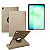 Capa Giratória Premium Dourada +Película p/ Tablet Samsung A11+ Plus - Imagem 1