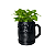 Vaso de Planta Flor Redondo Design Texturizado Dia dos Pais Planta Pequena - Imagem 1