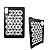 Capa para Tablet Xiaomi Redmi Pad 2  Respiravel Protetora Geometrica Triangular Preta - Imagem 3