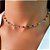 Choker Summer Colorida - Dourada - Antialérgico - Imagem 1