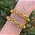 Pulseira Elo Trançado - Dourado - Hipoalergênico - Imagem 1