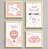 Kit com 4 Quadros Infantis Sweet Dreams Menina - Imagem 2
