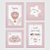 Kit com 4 Quadros Infantis Personalizados Sweet Dreams - Imagem 1