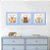 Kit com 3 Quadros Infantis Personalizados tema Animais - Seja Feliz - Imagem 2