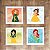 Kit com 4 Quadros Infantis Decorativos Princesas - Imagem 1