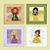 Kit com 4 Quadros Infantis Personalizados Princesas - Imagem 3