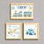 Kit com 3 Quadros Infantis para Menino - Brinquedos - Carrinho, Trem, Avião - Imagem 1