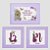 Kit com 3 quadros para Irmãs - tema Jardim de Passarinhos - Imagem 1