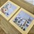 Kit com 2 Quadros Decorativos Floral com Borboletas Aquarelado - Imagem 1