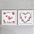 Kit com 2 Quadros Decorativos Infantis Coração e Passarinho - Imagem 1
