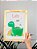 Quadro Infantil Decorativo Dinossauro Aquarelado - Imagem 2