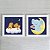 Kit com 2 Quadros Infantis - tema Hora de Dormir dos bichinhos - Elefante e Cachorro - Imagem 2
