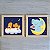 Kit com 2 Quadros Infantis - tema Hora de Dormir dos bichinhos - Elefante e Cachorro - Imagem 1