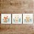 Kit com 3 Quadros Decorativos Infantis Animais Aquarelados - Seja Forte, Corajoso e Gentil - Imagem 2