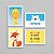 Kit com 4 Quadros Infantis Girafa, Raposa e Urso Be Strong - Imagem 1