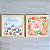 Kit com 2 Quadros Decorativos Infantis Flores e Borboleta Aquarelado - Imagem 1