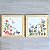 Kit com 2 Quadros Decorativos Floral com Borboletas Aquarelado - Imagem 2