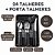 Conjunto de 24 Talheres Aço Inox Cabo Preto Com Porta Talheres Organizador de Gaveta - Belakaza - Imagem 1