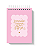 Bloco de Notas A6: Primeiro Passo Rosa - Imagem 1