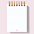 Bloco de Notas A6: Primeiro Passo Rosa - Imagem 2