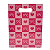 Sacola Decorativa para Presente Rosa com Corações – 22,9x29,7x9 cm - Imagem 3