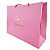 Sacola de Presente Rosa “Com Carinho” com Kit (Cartão + Envelope + Papel Seda) – 37x28x13 cm - Imagem 2