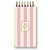 Bloco To Do List Lovely Grace - 80 Folhas 90g - 11,5x22cm com Elástico e Cantoneira Dourada - Imagem 1