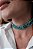 Choker 3 voltas cascalho turquesa - Imagem 3