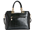 BOLSA CHENSON PRETO CROCO VERNIZ REF CG83974 - Imagem 3