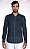 CAMISA INDIVIDUAL ML SLIM FIO TINTO LISTRADA AZUL MARINHO REF 53.04.191848 - Imagem 1