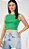 CROPPED REGATA ACOSTAMENTO FASHION FEM TROPICAL GREEN P - Imagem 1