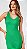 VESTIDO ACOSTAMENTO FASHION CANELADO TROPICAL GREEN M - Imagem 1