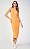 VESTIDO ACOSTAMENTO FASHION CANELADO TANGERINA P - Imagem 3