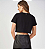 T-SHIRT FEM ACOSTAMENTO MC STRASS LOBO PRETO M - Imagem 2