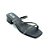 MULE SUA CIA SALTO BLOCO TIRA STRASS PRETO - Imagem 1
