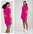 VESTIDO FASHION ACOSTAMENTO MC CANELADO PINK GLOW M - Imagem 1