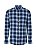 CAMISA INDIVIDUAL ML BALANCE COTTON PREMIUM SLIM FIT - XADREZ AZUL ESCURO - Imagem 1